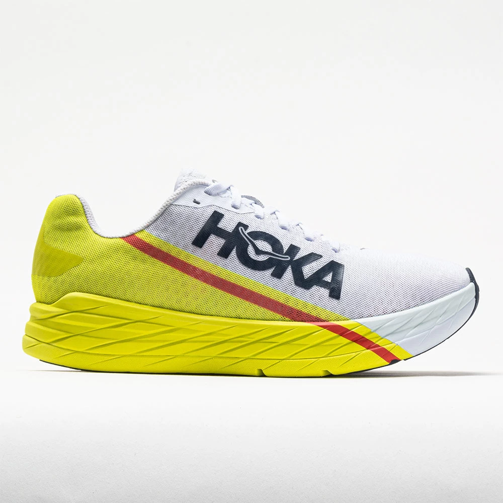Hoka One One Rocket X Unisex White/Evening Primrose 1 Hoka One One Rocket X Unisex White/Evening Primrose