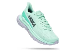 Women's Hoka One One Mach 4 White Blue Running Shoes