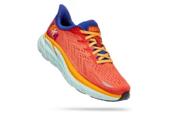 Hoka One One Clifton 8 St (Art) Pack Orange Multi-Color Womens Running Shoes